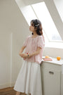 Charming Puff Sleeve Pleated Blouse - Masion Chérie