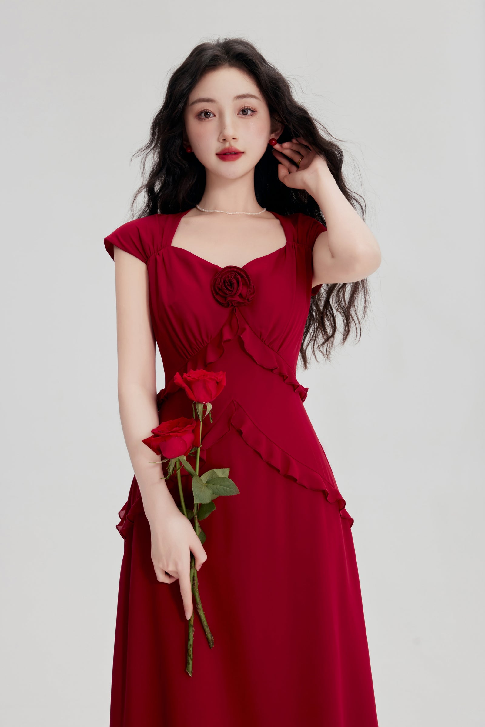 Ruby Rose Ruffle Detail Midi Dress