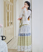 Bohemian Lace-Up Blouse and Tiered Floral Maxi Skirt Set - Masion Chérie