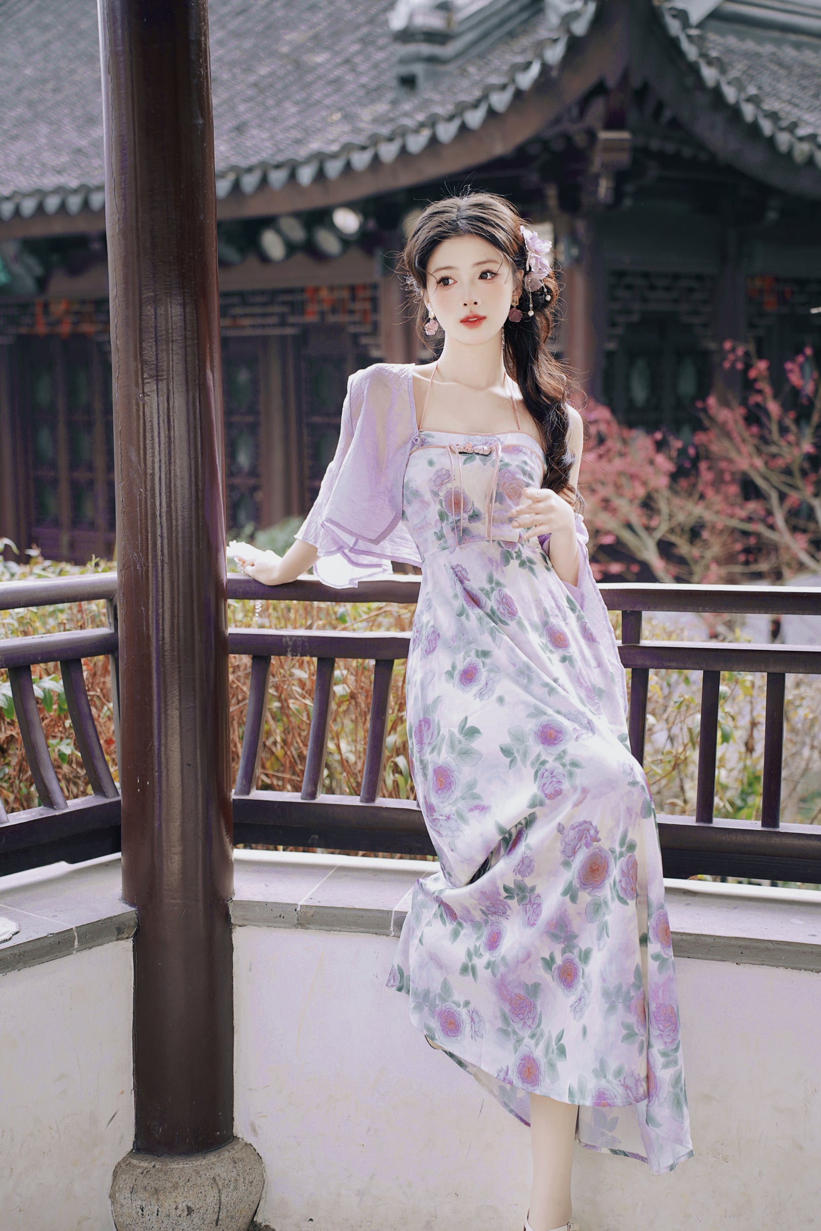 Lavender Blossom Fairy Tale Maxi Dress