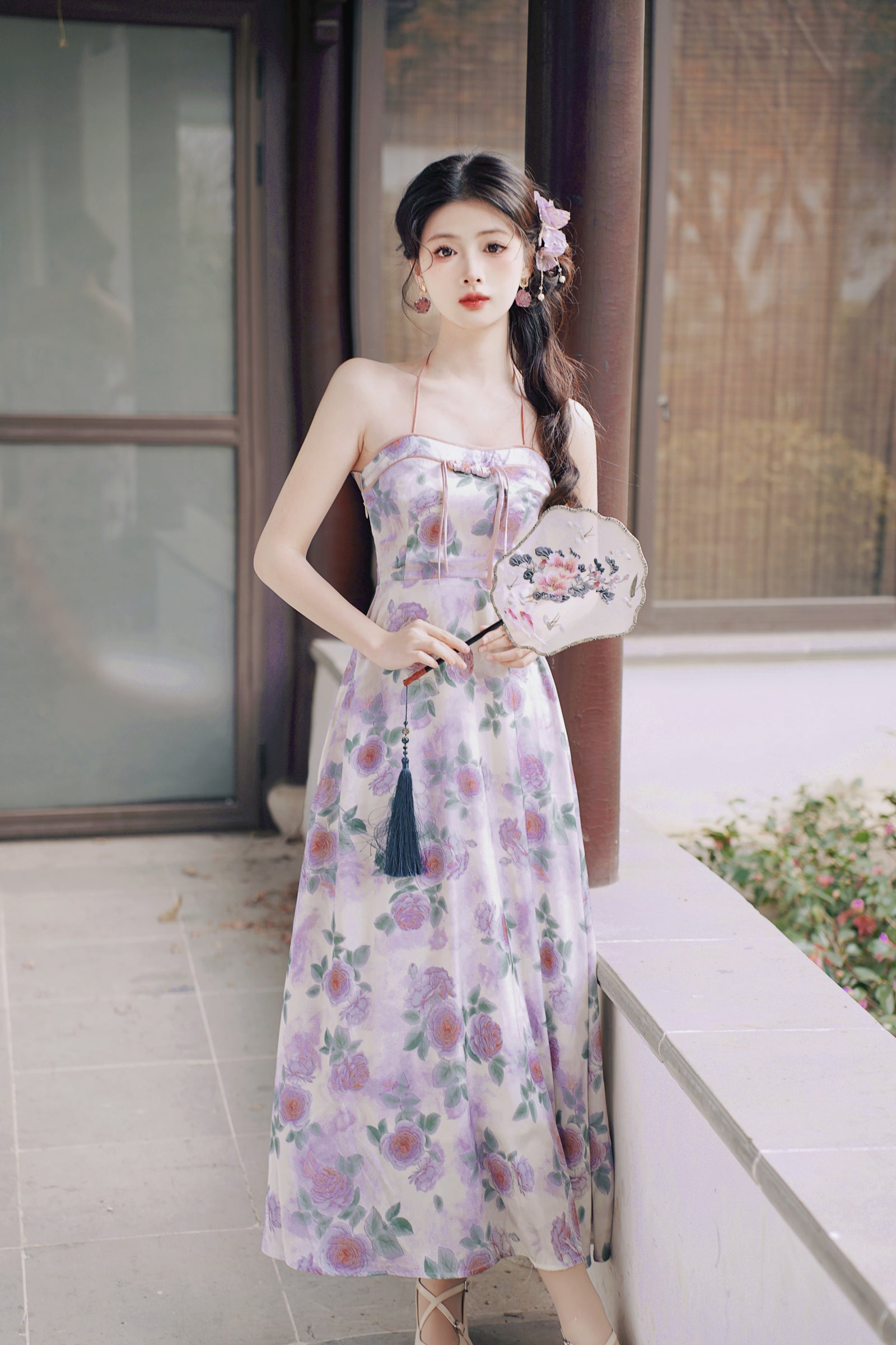 Lavender Blossom Fairy Tale Maxi Dress