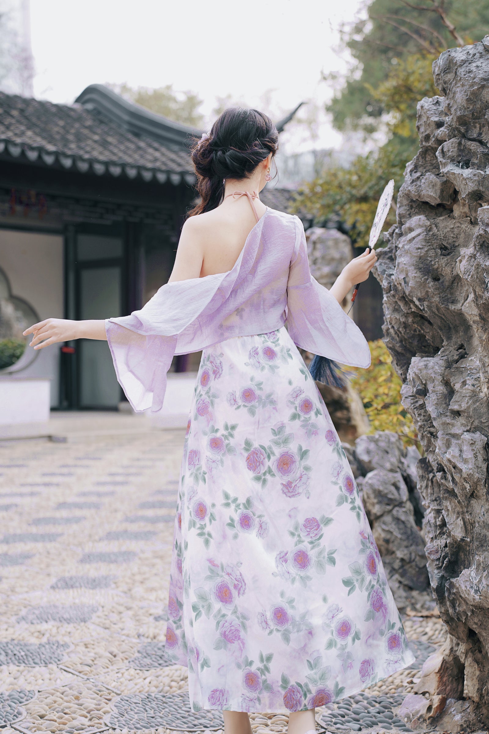 Lavender Blossom Fairy Tale Maxi Dress