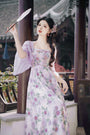 Lavender Blossom Fairy Tale Maxi Dress