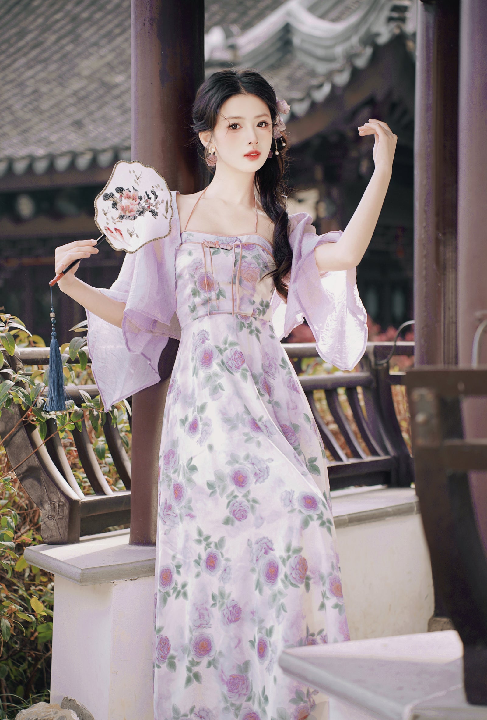 Lavender Blossom Fairy Tale Maxi Dress