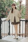 Beige Oversized Utility Jacket