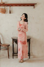 Elegant Rosy Pink Floral Print Sleeveless Maxi Dress - Masion Chérie