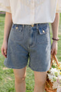 Versatile Denim Bermuda Shorts - Masion Chérie