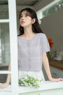 Chic Short-Sleeve Knitted Cardigan Top - Masion Chérie