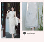 Elegant Embroidered Ivory Silk Cheongsam Dress