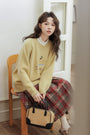 Cozy Embroidered Loose-Fit Knit Sweater