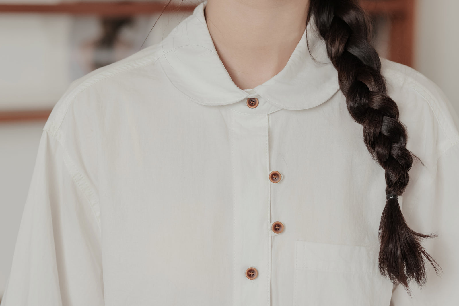 Crisp Loose-Fit Button-Down Shirt