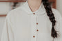 Crisp Loose-Fit Button-Down Shirt