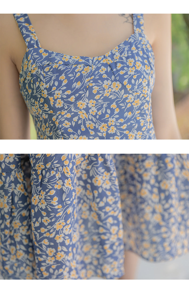 Summer Garden Floral Print Sundress - Masion Chérie