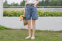 Vintage High-Waisted Denim Shorts - Masion Chérie