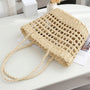 Versatile Hollow Single Shoulder Woven Tote Bag - Masion Chérie