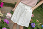 Ivory Ruffled Drawstring Shorts - Masion Chérie