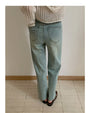 Vintage Washed High-Waisted Straight-Cut Jeans - Masion Chérie