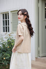 Adorable Peter Pan Collar Button-Down Blouse - Masion Chérie