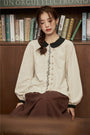 Chic Embroidered Button-Down Linen Blouse