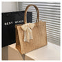 Large Capacity Straw Bag Shoulder Tote Bag - Masion Chérie