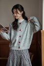 Cozy Heart Button Soft Knit Cardigan