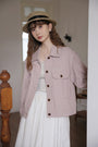 Versatile Mauve Button-Down Jacket