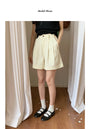 Korean-style A-line Shorts High-Waisted Casual Suit Pants - Masion Chérie