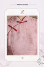 Rose Pink Silk-Blend Tencel Cheongsam Dress