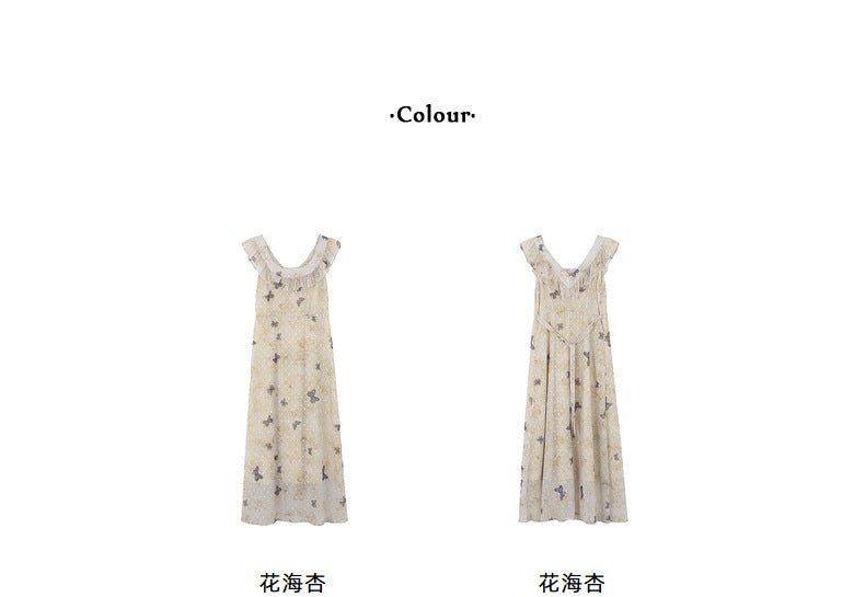 Butterfly Print Summer Dress - Masion Chérie