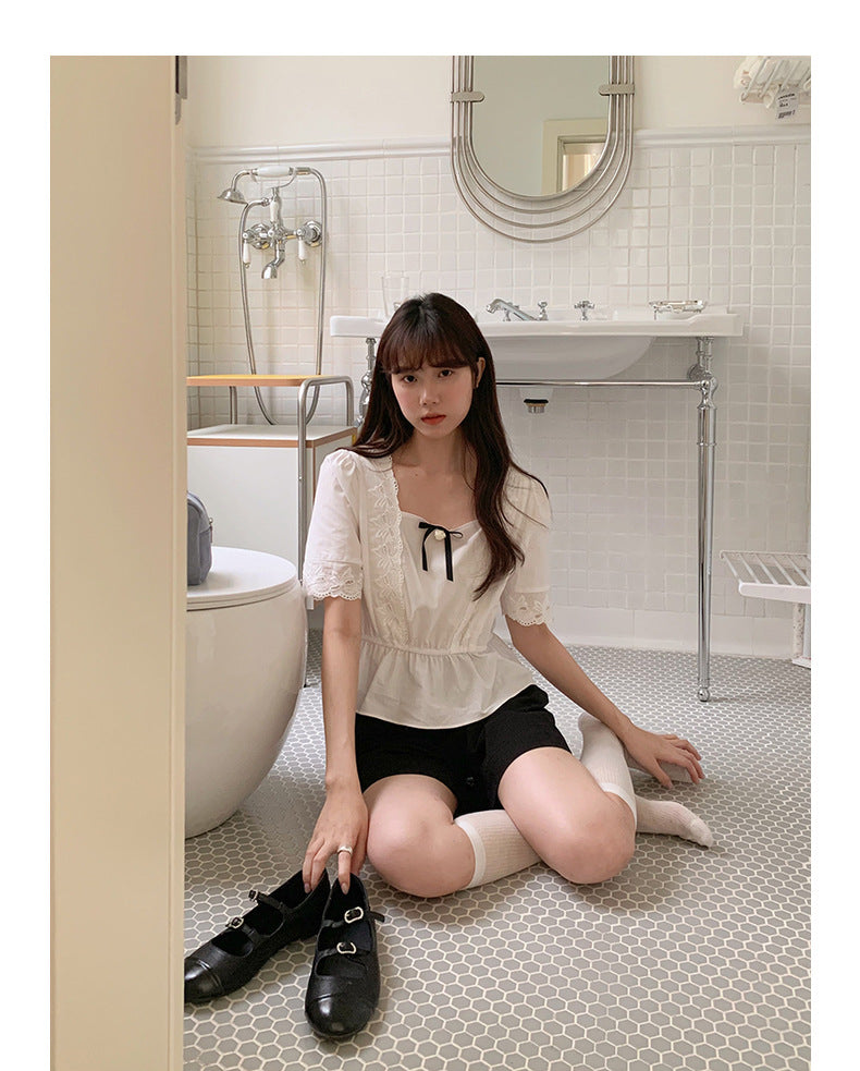 Korean-style A-line Shorts High-Waisted Casual Suit Pants - Masion Chérie