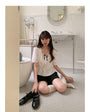 Korean-style A-line Shorts High-Waisted Casual Suit Pants - Masion Chérie