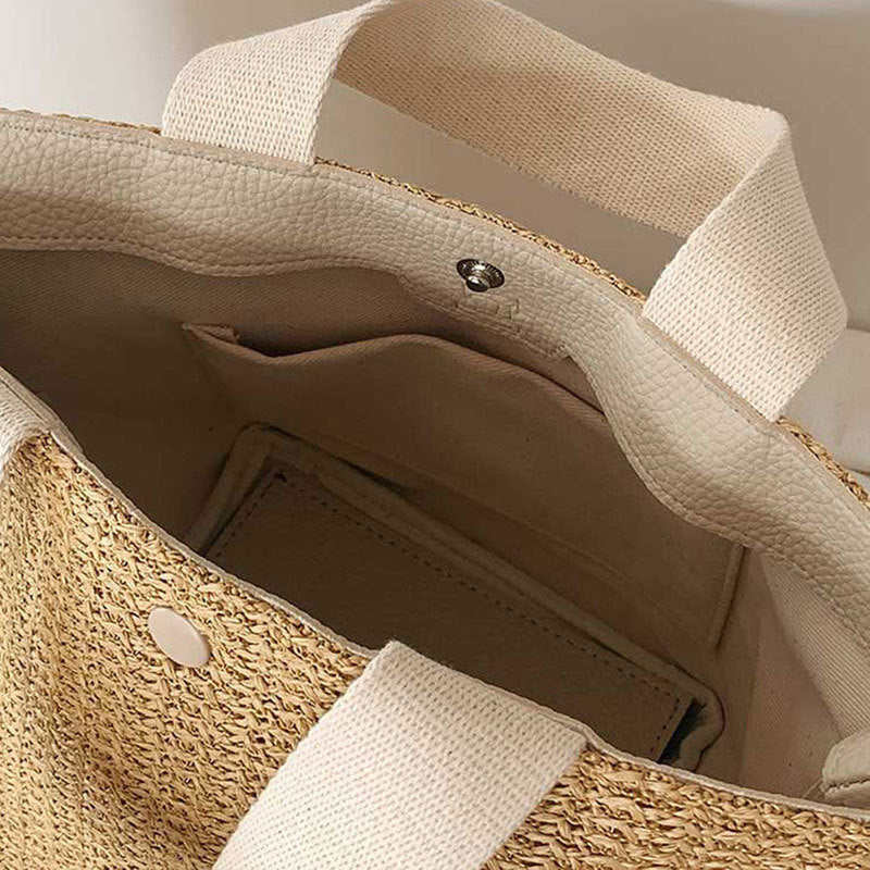 Casual Versatile Straw Woven Handbag - Masion Chérie