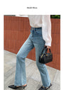 High Waist Blue Denim Jeans - Masion Chérie