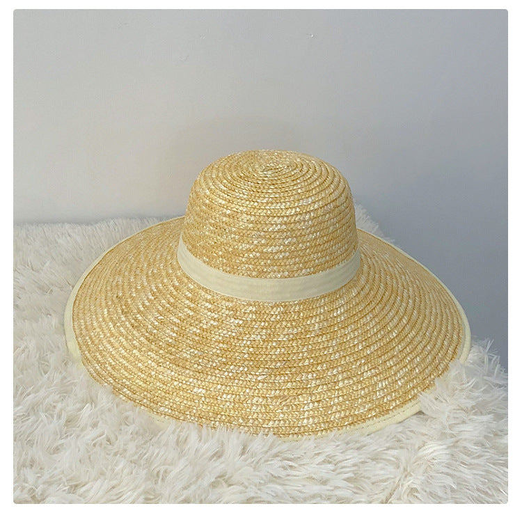 Vintage Large Brim Straw Hat - Masion Chérie