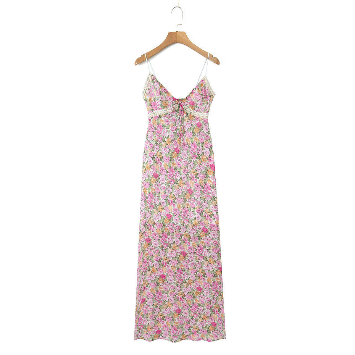 Romantic Floral Spaghetti Strap Maxi Dress - Masion Chérie