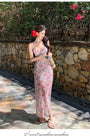 Romantic Floral Spaghetti Strap Maxi Dress - Masion Chérie