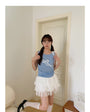 Korean-Style Knitted Tank Top Sleeveless Top - Masion Chérie