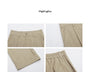 Korean Office Casual Cuffed Suit Pants - Masion Chérie