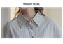 Striped Short Sleeve Shirt Japanese Style - Masion Chérie