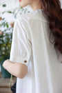 Adorable Peter Pan Collar Button-Down Blouse - Masion Chérie