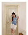 Korean-Style Knitted Tank Top Sleeveless Top - Masion Chérie