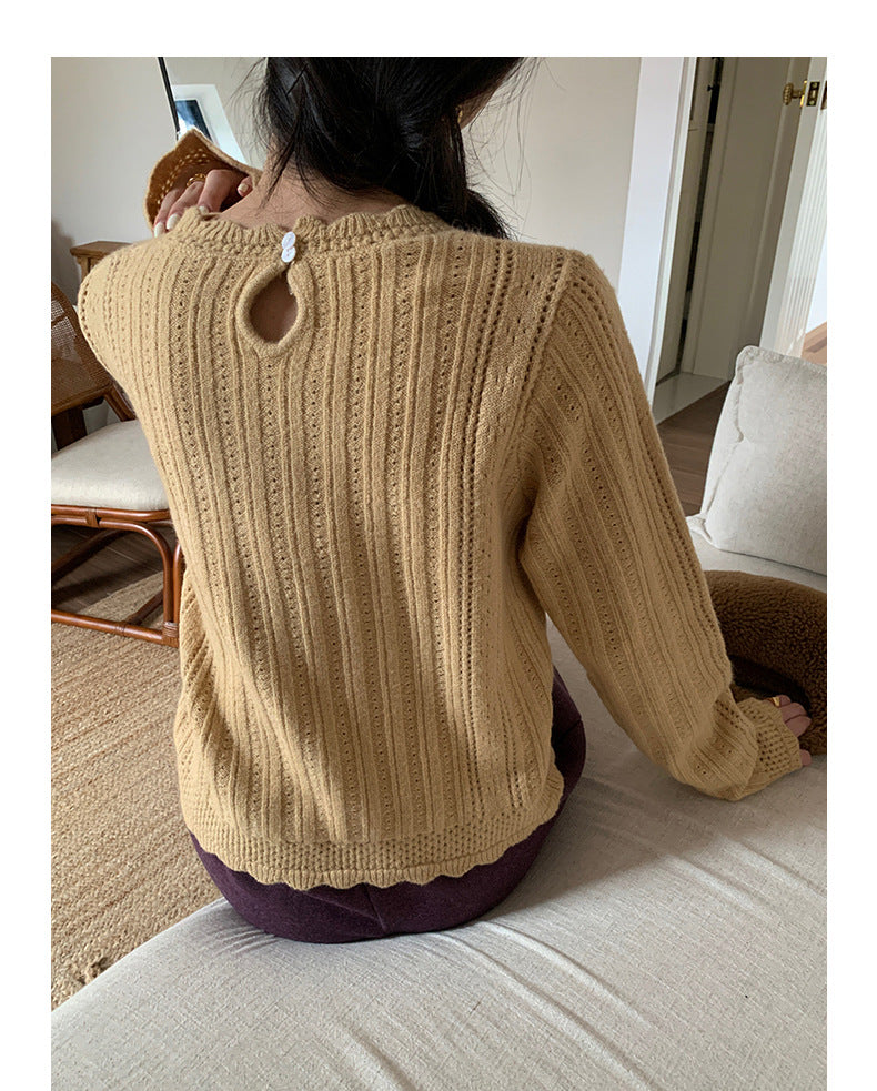 Vintage Knit Sweater Women Winter Inner Top - Masion Chérie