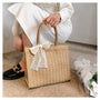 Large Capacity Straw Bag Shoulder Tote Bag - Masion Chérie