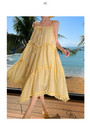 Sunny Delight Ruffled Tiered Spaghetti Strap Maxi Dress - Masion Chérie