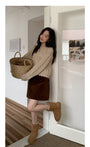 Vintage Knit Sweater Women Winter Inner Top - Masion Chérie