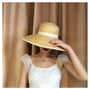 Vintage Large Brim Straw Hat - Masion Chérie