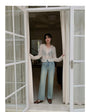 Vintage Washed High-Waisted Straight-Cut Jeans - Masion Chérie