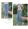 Vintage High-Waisted Loose Denim Pants - Masion Chérie