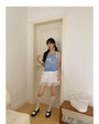 Korean-Style Knitted Tank Top Sleeveless Top - Masion Chérie