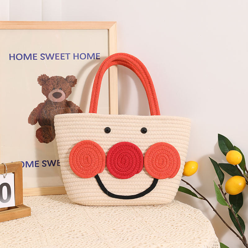 Cute Anpanman Cotton Woven Handbag - Masion Chérie